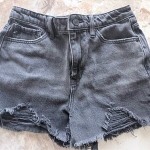 KanCan Distressed Black Jean Shorts